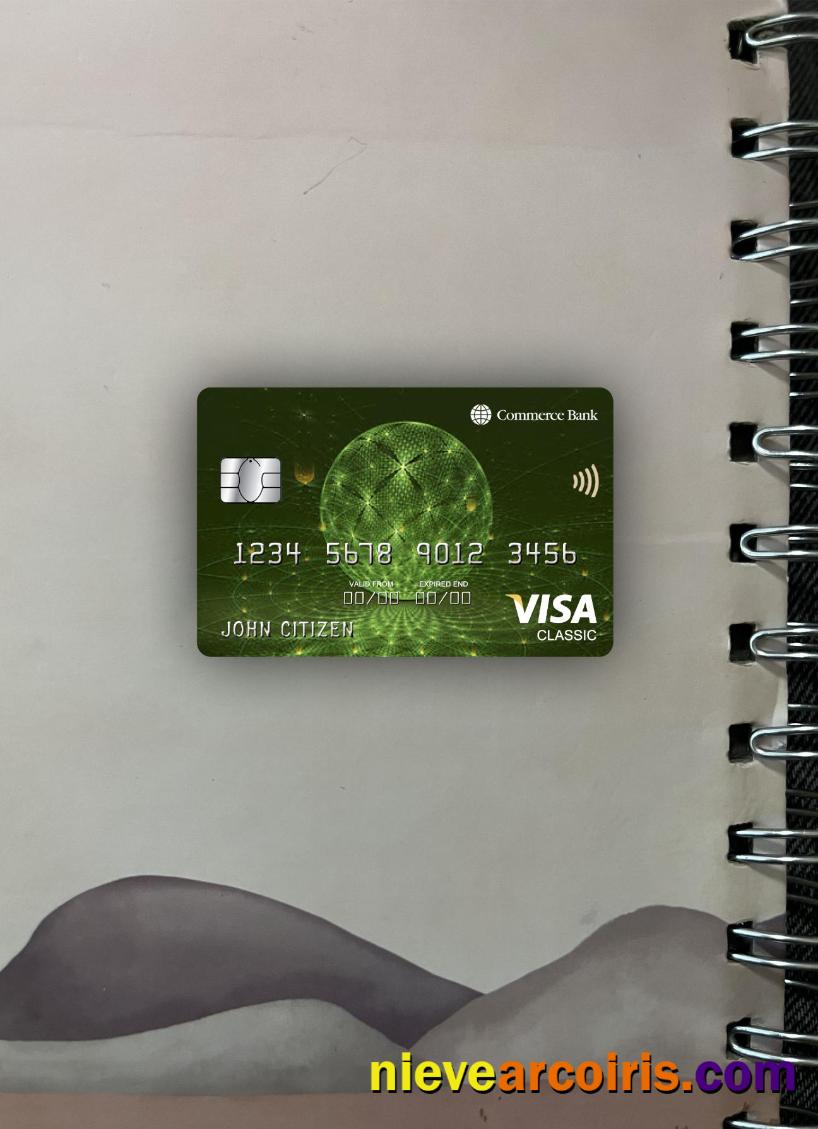 USA Commerce bank visa classic card photolook